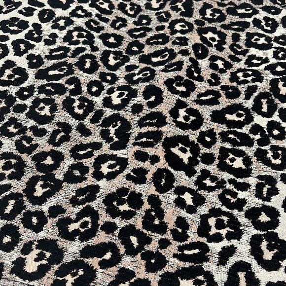 TOPSHOP Cheetah Print Jacquard Skirt - Size 6 - Picture 6 of 11